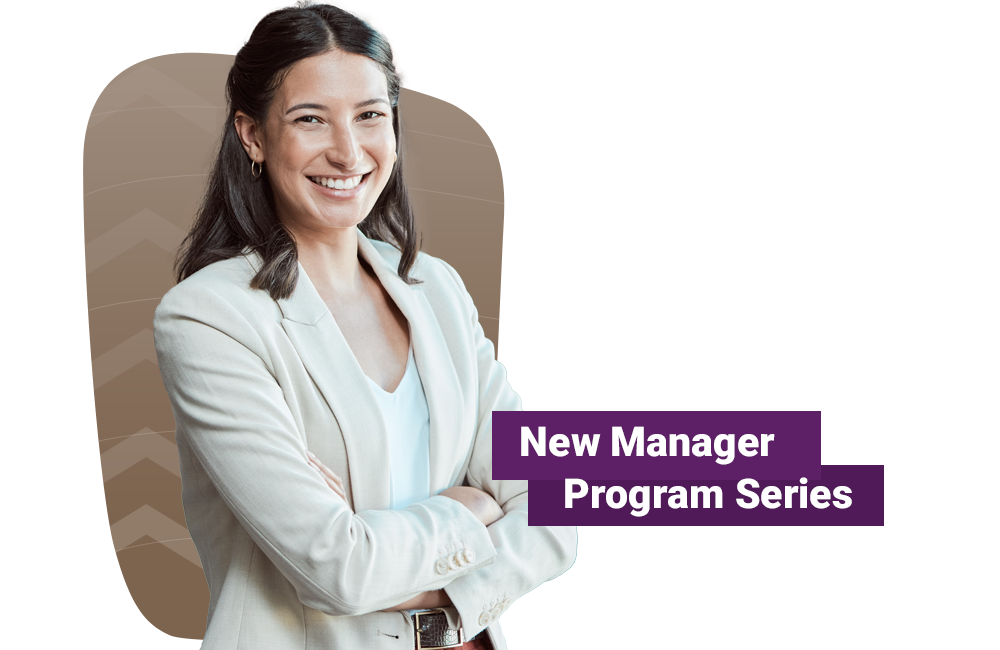 Young new manager smiling